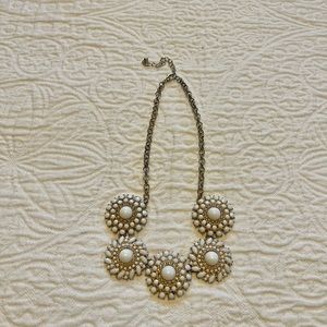 White Statement Necklace